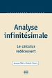Téléchargez le livre numérique:  ANALYSE INFINITESIMALE