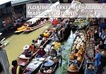 Marchés flottants de Thaïlande - Floating Market in Thailand