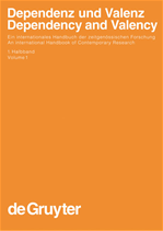 Télécharger cet ebook : Ágel, Vilmos; Eichinger, Ludwig M.; Eroms, Hans Werner; Hellwig, Peter; Heringer, Hans Jürgen; Lobin, Henning: Dependenz und Valenz / Dependency and Valency. 1. Halbband