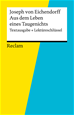 Téléchargez le livre numérique:  Textausgabe + Lektüreschlüssel. Joseph von Eichendorff: Aus dem Leben eines Taugenichts