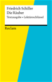 Téléchargez le livre numérique:  Textausgabe + Lektüreschlüssel. Friedrich Schiller: Die Räuber