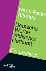 Télécharger cet ebook : Deutsche Wörter jiddischer Herkunft
