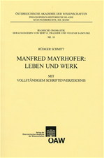 Télécharger cet ebook : Manfred Mayrhofer: Leben und Werk