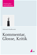 Téléchargez le livre numérique:  Kommentar, Glosse, Kritik