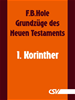 Téléchargez le livre numérique:  Grundzüge des Neuen Testaments - 1. Korinther