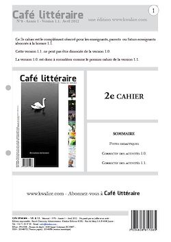 Télécharger le livre :  Café littéraire N°8 - Avril 2012 - Version 1.1.