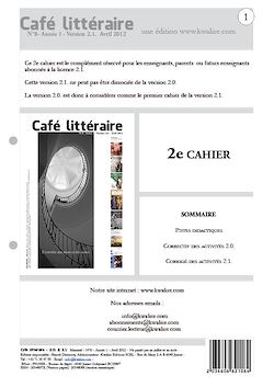 Télécharger le livre :  Café littéraire N°8 - Avril 2012- Version 2.1.