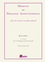 Télécharger le livre :  Mémento de pédagogie institutionnelle
