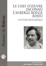 Télécharger le livre :  3 études philosophiques : Le chef d’œuvre inconnu / Adieu / L'auberge rouge