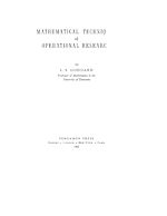 Télécharger le livre :  Mathematical Techniques of Operational Research