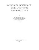 Télécharger le livre :  Design Principles of Metal-Cutting Machine Tools