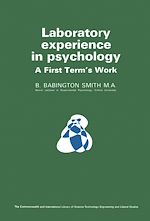 Télécharger le livre :  Laboratory Experience in Psychology