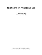 Télécharger le livre :  Festkörper Probleme VIII