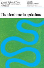 Télécharger le livre :  The Role of Water in Agriculture