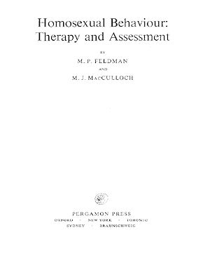 Téléchargez le livre :  Homosexual Behaviour