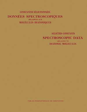 Téléchargez le livre :  Spectroscopic Data Relative to Diatomic Molecules