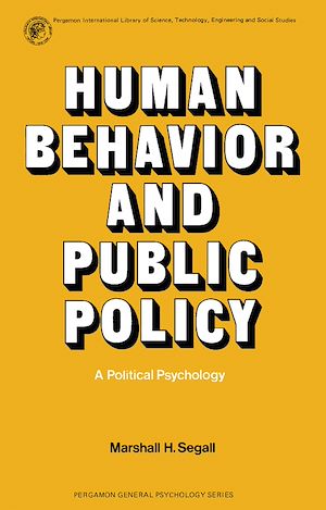 Téléchargez le livre :  Human Behavior and Public Policy