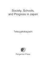 Télécharger le livre :  Society, Schools, and Progress in Japan