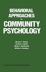 Download this eBook Behavioral Approaches to Community Psychology