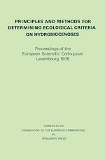 Télécharger le livre :  Principles and Methods for Determining Ecological Criteria on Hydrobiocenoses