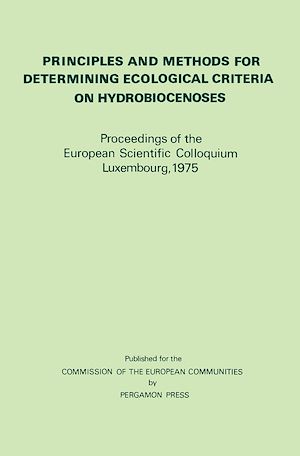 Téléchargez le livre :  Principles and Methods for Determining Ecological Criteria on Hydrobiocenoses