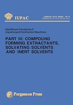 Télécharger le livre :  Compound Forming Extractants, Solvating Solvents and Inert Solvents