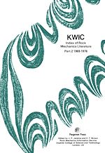 Télécharger le livre :  KWIC Index of Rock Mechanics Literature