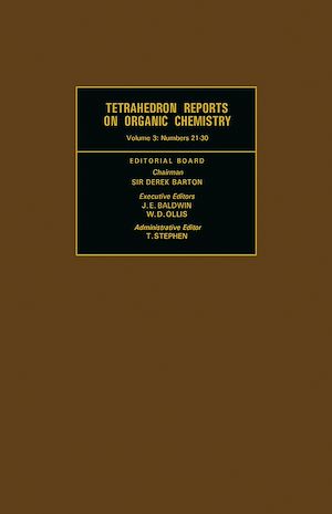 Téléchargez le livre :  Tetrahedron Reports on Organic Chemistry