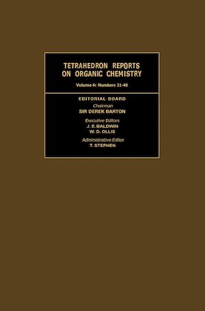 Téléchargez le livre :  Tetrahedron Reports on Organic Chemistry