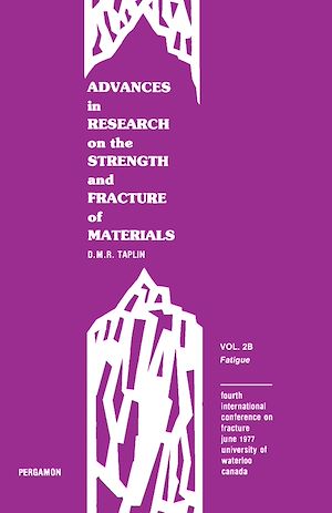 Téléchargez le livre :  Advances in Research on the Strength and Fracture of Materials