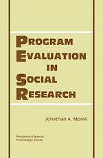 Télécharger le livre :  Program Evaluation in Social Research