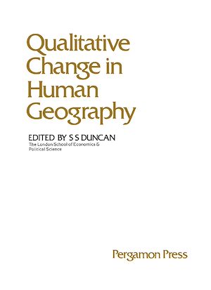 Téléchargez le livre :  Qualitative Change in Human Geography