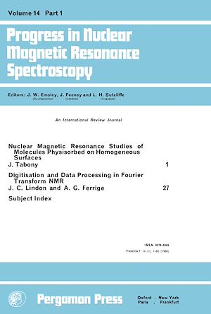 Téléchargez le livre :  Progress in Nuclear Magnetic Resonance Spectroscopy