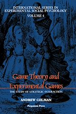Télécharger le livre :  Game Theory and Experimental Games