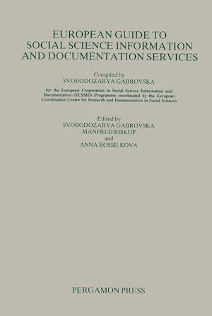 Téléchargez le livre :  European Guide to Social Science Information and Documentation Services