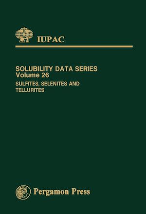 Téléchargez le livre :  Sulfites, Selenites & Tellurites