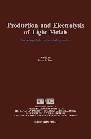 Téléchargez le livre :  Production and Electrolysis of Light Metals
