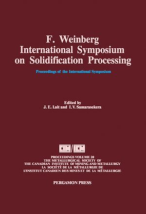 Téléchargez le livre :  F. Weinberg International Symposium on Solidification Processing