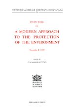 Télécharger le livre :  Study Week on a Modern Approach to the Protection of the Environment