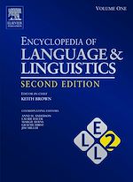 Télécharger le livre :  Encyclopedia of Language and Linguistics