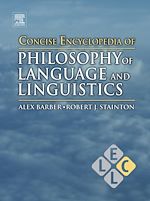 Download this eBook Concise Encyclopedia of Philosophy of Language and Linguistics
