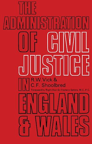 Téléchargez le livre :  The Administration of Civil Justice in England and Wales
