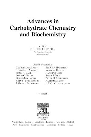 Téléchargez le livre :  Advances in Carbohydrate Chemistry and Biochemistry
