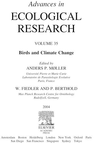 Téléchargez le livre :  Birds and Climate Change