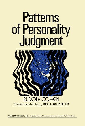 Téléchargez le livre :  Patterns of Personality Judgment
