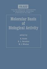Télécharger le livre :  Molecular Basis of Biological Activity