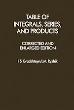 Télécharger le livre :  Table of Integrals, Series, and Products