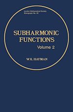 Télécharger le livre :  Subharmonic Functions