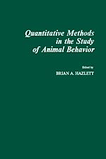 Télécharger le livre :  Quantitative Methods in The Study of Animal behavior