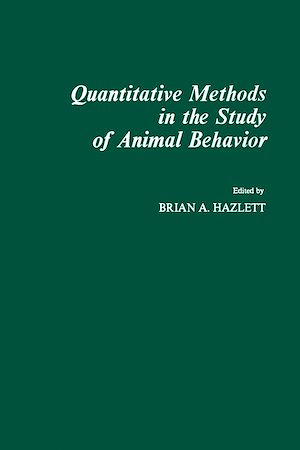 Téléchargez le livre :  Quantitative Methods in The Study of Animal behavior